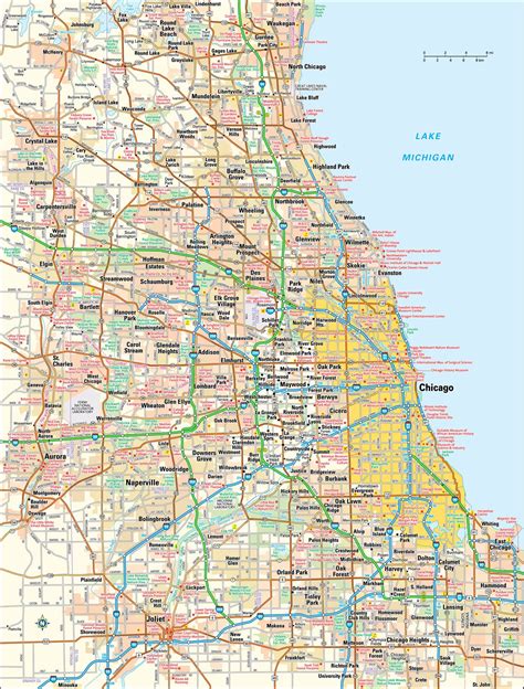 Chicago Printable Map