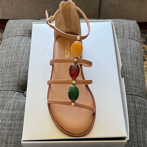 Chico Amp 39 S Shoes Chicos Gray Shoe Box With Gladiator Sandals Poshmark
