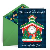 Christmas Clock Christmas Cards Free Ecards Punchbowl