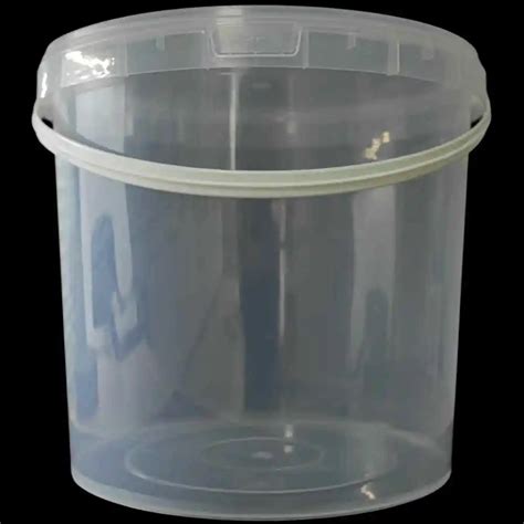 Clear 5 Gallon Bucket Lid With Handle Transparent Durable Pp Plastic Food Grade Material Round Crystal Clear Wholesale Food Grade Plastic Bucket And Plastic Bucket