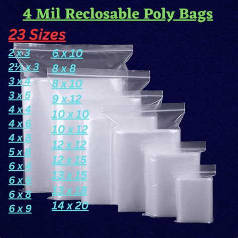 Clear Resealable Poly Bags Clearance Cityofclovis Org