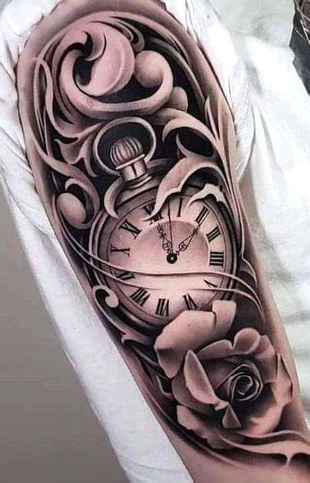 Clock Tattoos 31 Custom Clock Tattoo Designs