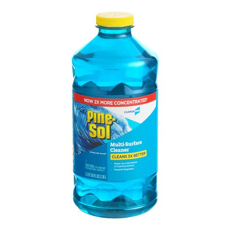 Cloroxpro Pine Sol Clo60609ct 80 Oz Sparkling Wave Scent Multi Surface Cleaner 3 Case