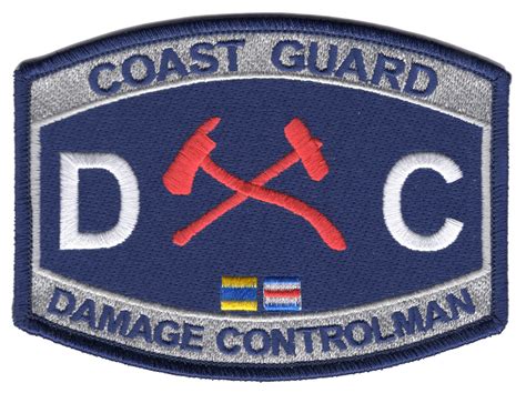 Coast Guard Uscg Damage Controlman Dc Rating Wooden Badge Plaque