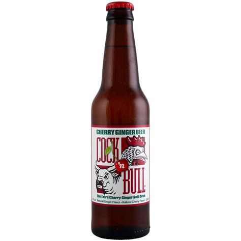 Cock N Bull Cherry Ginger Beer 12 Oz Bottle Blue Dog Beverage