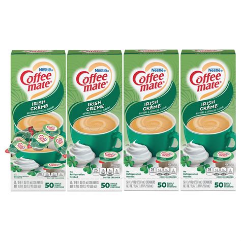 Coffee Mate Irish Cream 50 Pack Count Irish Cream Liquid Creamer