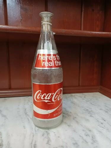 Coke Soda Bottle Foil Label 32 Oz Ndnr Laundry Iron Sprinkle Cap