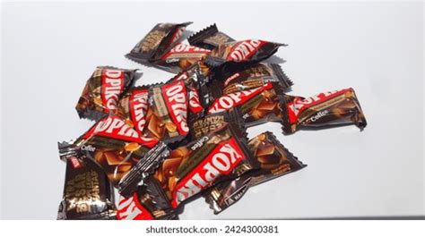 Collection Small Individually Wrapped Candy Packets Stock Photo