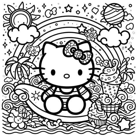 Origins Of Coloring Pages Printable Hello Kitty: A Short History