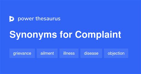 Complaint Synonyms 1 578 Similar Words Phrases