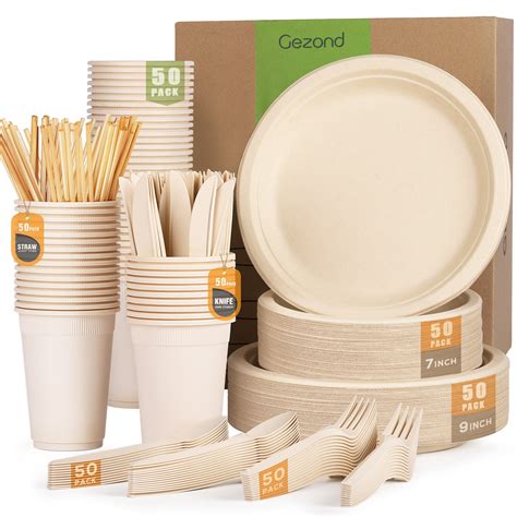 Compostable Paper Plates Eco Friendly Disposable Plates