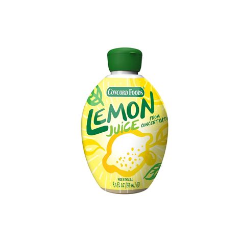 Concord Foods Pure Lemon Juice For Baking Cooking 4 5 Oz Walmart Com