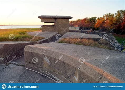 Concrete Observation Post Of The Coastal Battery At Fort Mott