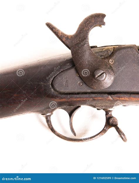 Confederate Musket Trigger Detailing Royalty Free Stock Photo