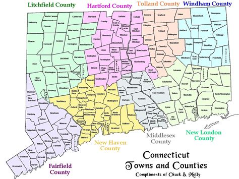 Connecticut Towns And Counties