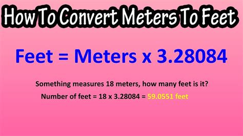 Convert Meters To Feet Simple Chart Amp Formula Convert Meters To Feet Simple Chart Amp Formula
