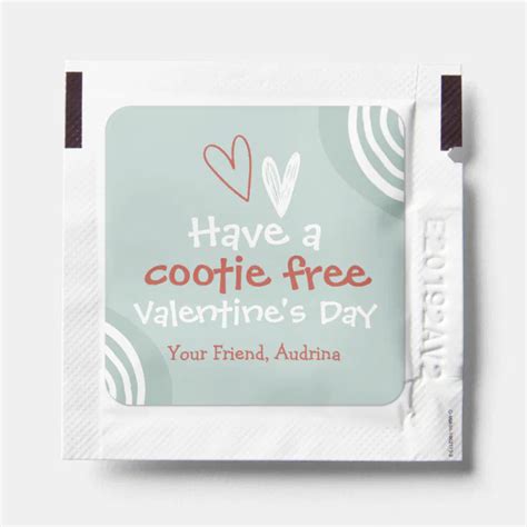 Cootie Free Valentine Hand Sanitizer Packet Zazzle