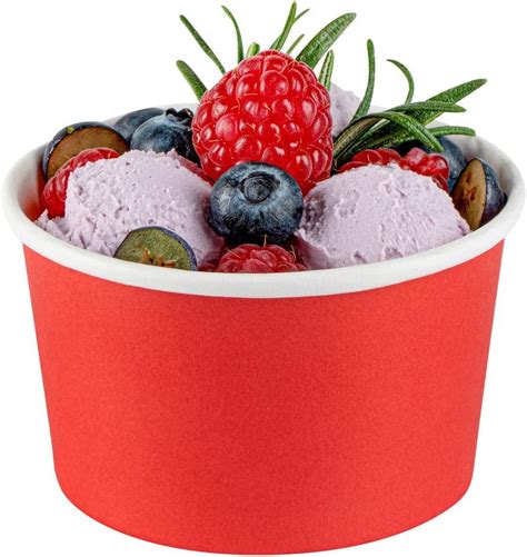 Coppetta 4 Ounce Ice Cream Cups 50 Disposable Treat Cups Lids Sold