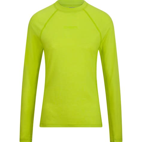 Core Run Merino Long Sleeve Shirt Women Lime Md