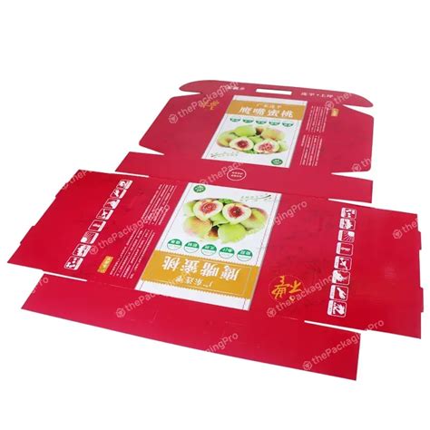 Corrugated Carton Paper Cardboard Packaging For Supermarket Pomegranate