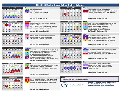 Council Rock Calendar