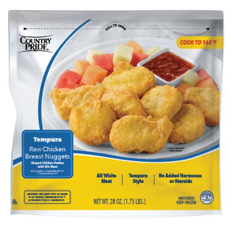 Country Pride Tempura Style Raw Chicken Breast Nuggets 28 Ounce Brookshire S