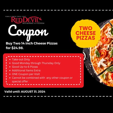 Coupons And Specials Red Devil Restaurant
