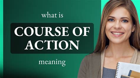 Course Of Action Meaning