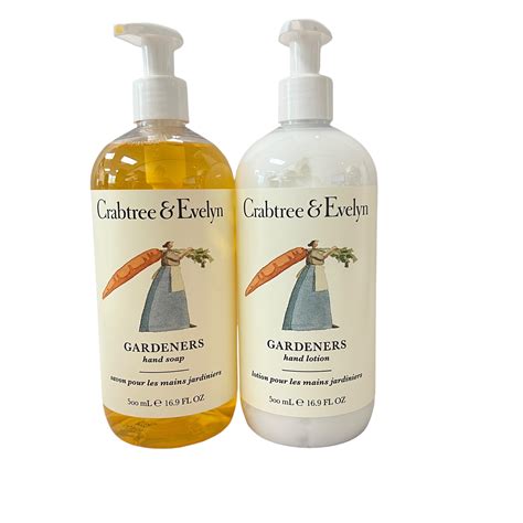 Crabtree Evelyn Gardeners Hand Soap Hand Lotion Set 16 9 Fl Oz Walmart Com