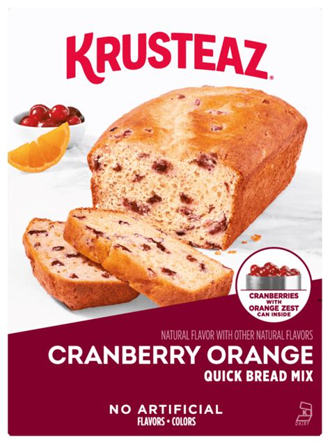 Cranberry Orange Quick Bread Mix Krusteaz