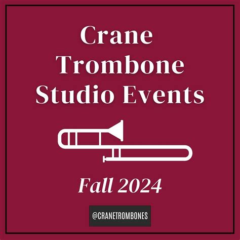 Crane Trombone Studio Cranetrombones Instagram Photos And Videos