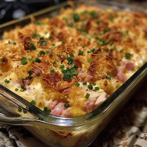 Creamy Cheesy Chicken Cordon Bleu Casserole Kitch Me Now