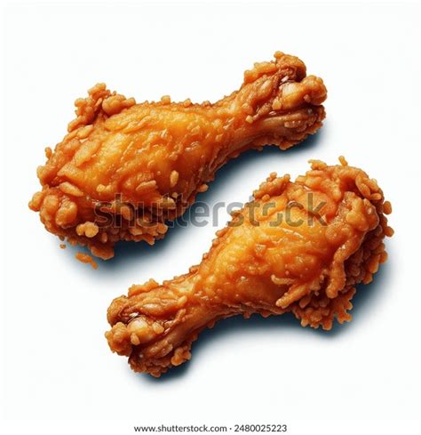 Create Two Different Seperated Breaded Chicken Ai Generated Image