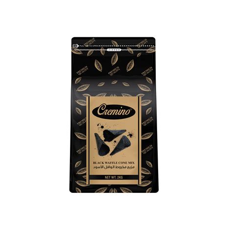 Cremino Black Waffle Cone Mix Powder 2Kg La Crema