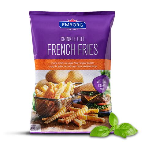 Crinkle Cut French Fries Emborg