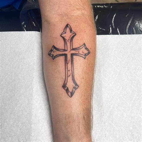 Cross Forearm Tattoo