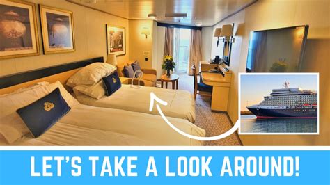 Cunard Queen Elizabeth Balcony Stateroom Tour Youtube
