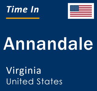 Current Local Time In Annandale Virginia United States