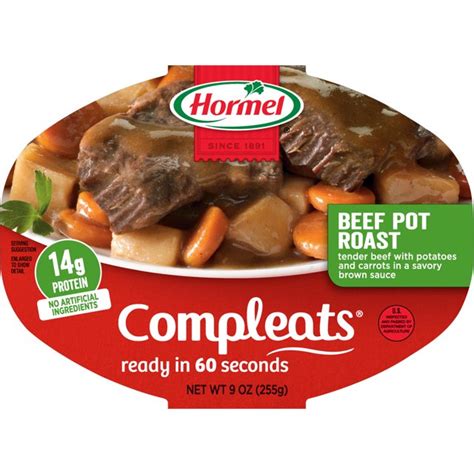Customer Reviews For Hormel Compleats Beef Pot Roast Shelf Stable 9 Oz Plastic Tray Walmart
