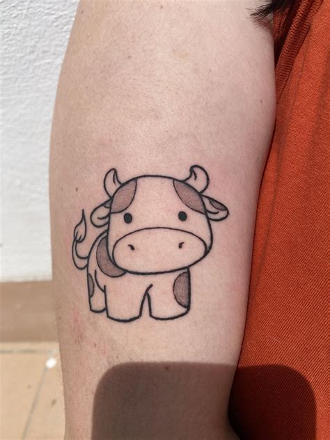 Cute Cow Tattoo Ideas Calaverastattoos Com