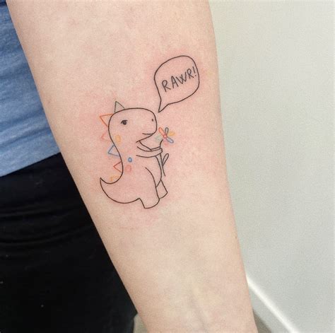 Cute Dinosaur Tattoos For A Playful Look