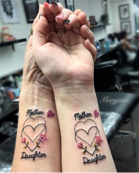 Cute Matching Tattoos Mom Daughter