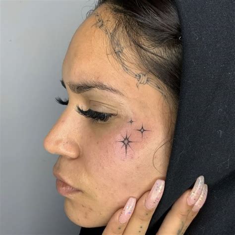 Cute Small Face Tattoos