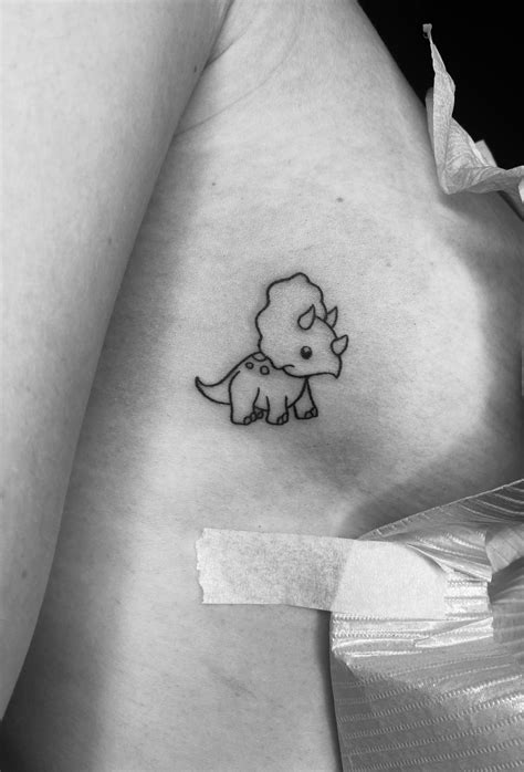 Cute Triceratops Tattoo