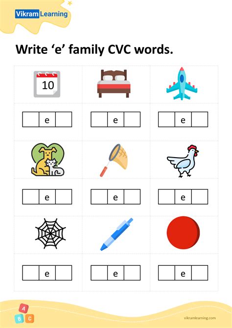 Cvc E Words Worksheets At Laura Stanley Blog
