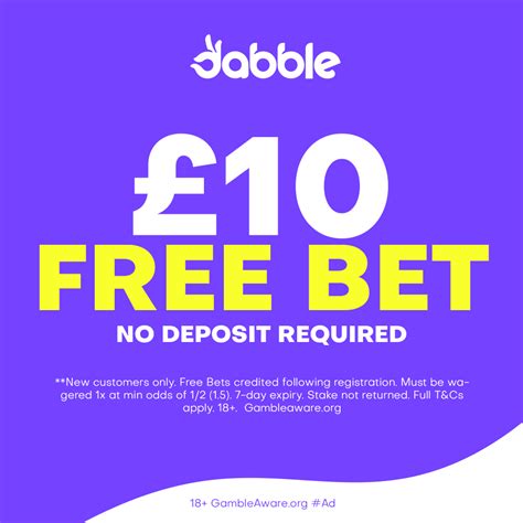 Dabble Sign Up Bonus Free 10 No Deposit Offer