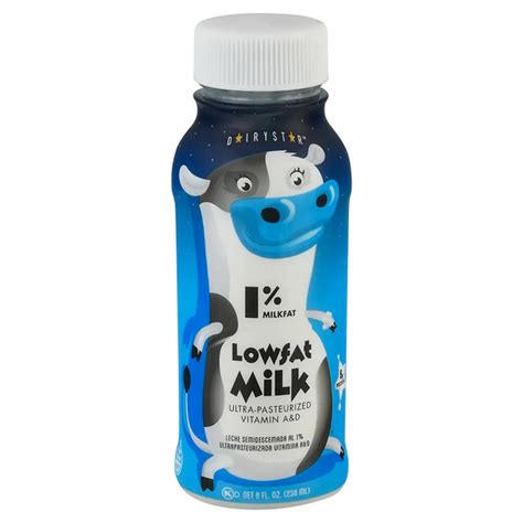 Dairy Star Milk, Lowfat, 1% Milkfat, Chocolate (8 Fl Oz) Delivery Or ...