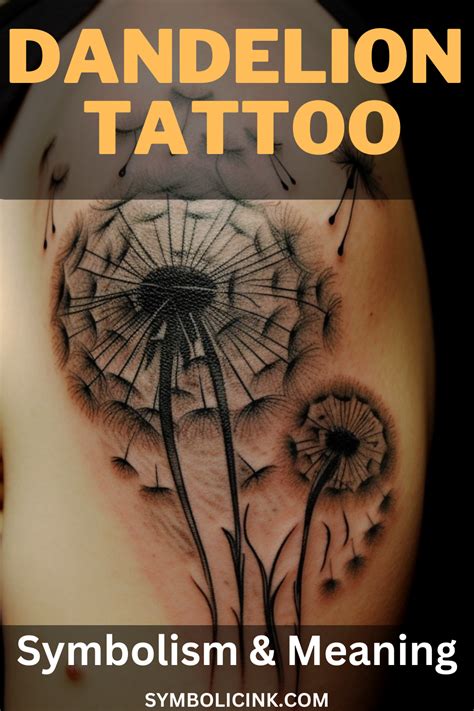 Dandelion Tattoo Meaning Amp Symbolism Rebirth
