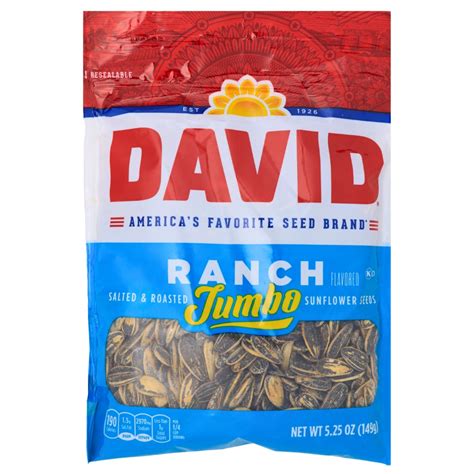 David Buffalo Style Ranch Jumbo Sunflower Seeds Candy Funhouse