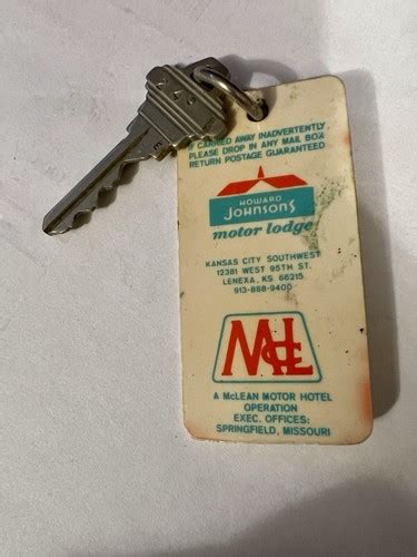 Davis Bros Motor Lodge Hotel Key Fob Tifton Ga Pre 1963 Ebay